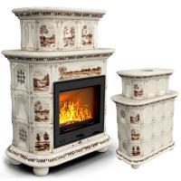 КимрПечь Прованс центральный двухъярусный Деревня (топка: Ладья-600) (топка: Ладья-600)