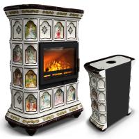 КимрПечь Истра пристенный Муха (комплектация: Облицовка для топок Ладья-700, Erik-700)