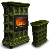 КимрПечь Истра центральный Хвоя (комплектация: Облицовка для топок Ладья-700, Erik-700)