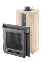 Печь для бани Ферингер Ламель Малютка "Окаменевшее дерево" перенесенный рисунок до 18 м³ (серия ПФ)