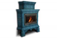 Камин КимрПечь Кострома угловой двухъярусный Волна