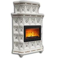 КимрПечь Истра угловой двухъярусный Прованс (комплектация: Облицовка для топки МЛ 700)