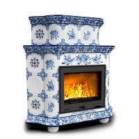 КимрПечь Прованс угловой двухъярусный Дельфт (топка: Ладья-600)