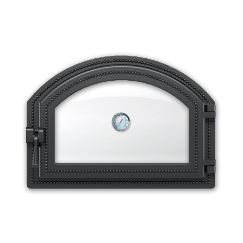 Дверка Везувий 222 с термометром Антрацит 500*350