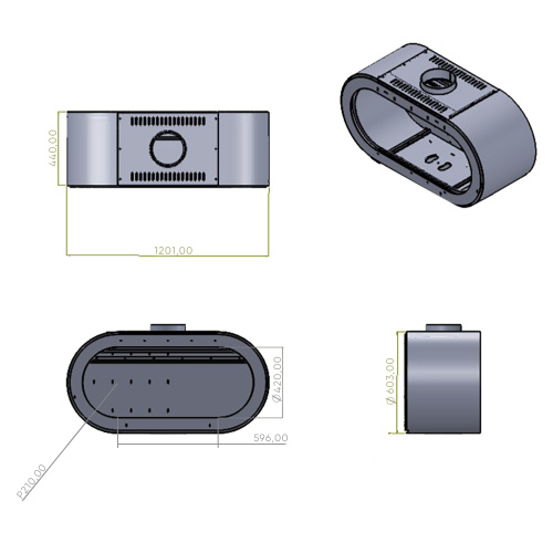 Печь камин Eysen Sahara X (Сахара X) настенный(подвесной)