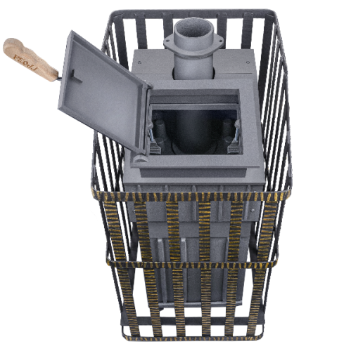 Печь для бани Технолит Гроза Ураган 24 (М) сетка