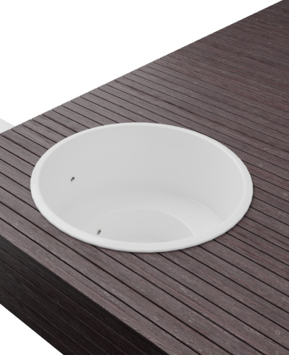 Купель БОНДАРСПА (BONDARSPA) встраиваемая в террасу. Полное погружение.