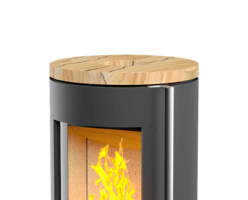 Печь-камин АСТОВ ASTOV R1.0 N (круглая задняя стенка)