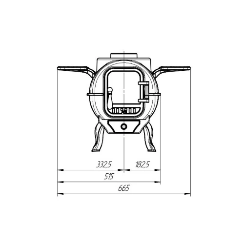 Полки для подогрева ПроМеталл к печи отопительной "ТАЙГА" PRO