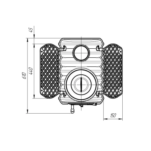 Печь ПроМеталл отопительно-варочная "ТАЙГА" PRO