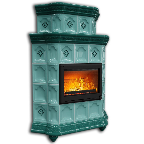 КимрПечь Истра угловой двухъярусный Волна (комплектация: Ладья-700)