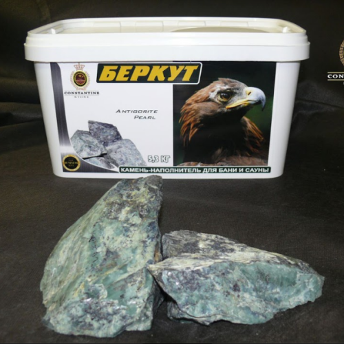 Камень для бань и саун Antigorite Pearl БЕРКУТ