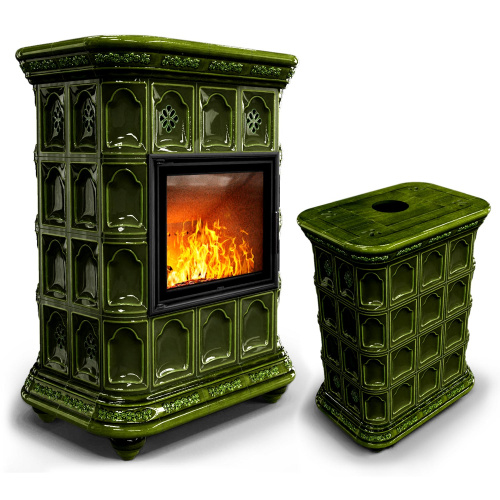 КимрПечь Истра центральный Хвоя (комплектация: Облицовка для топки МЛ 700)