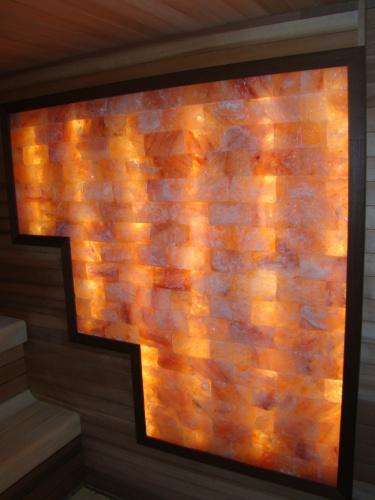 Гималайская соль кирпич 20х10х5 см фактурный с пазом