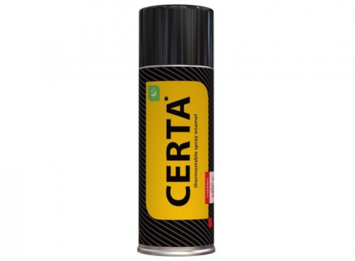 Эмаль термостойкая ЦЕРТА  аэрозоль 520мл.