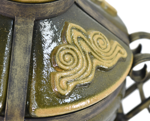 Тандыр ЭКО Греческий с откидной крышкой и откидным поддувалом на колесах